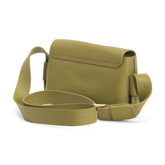 MONCRIEF LONDON Leather Belted Strap Crossbody - Picture 3 of 4